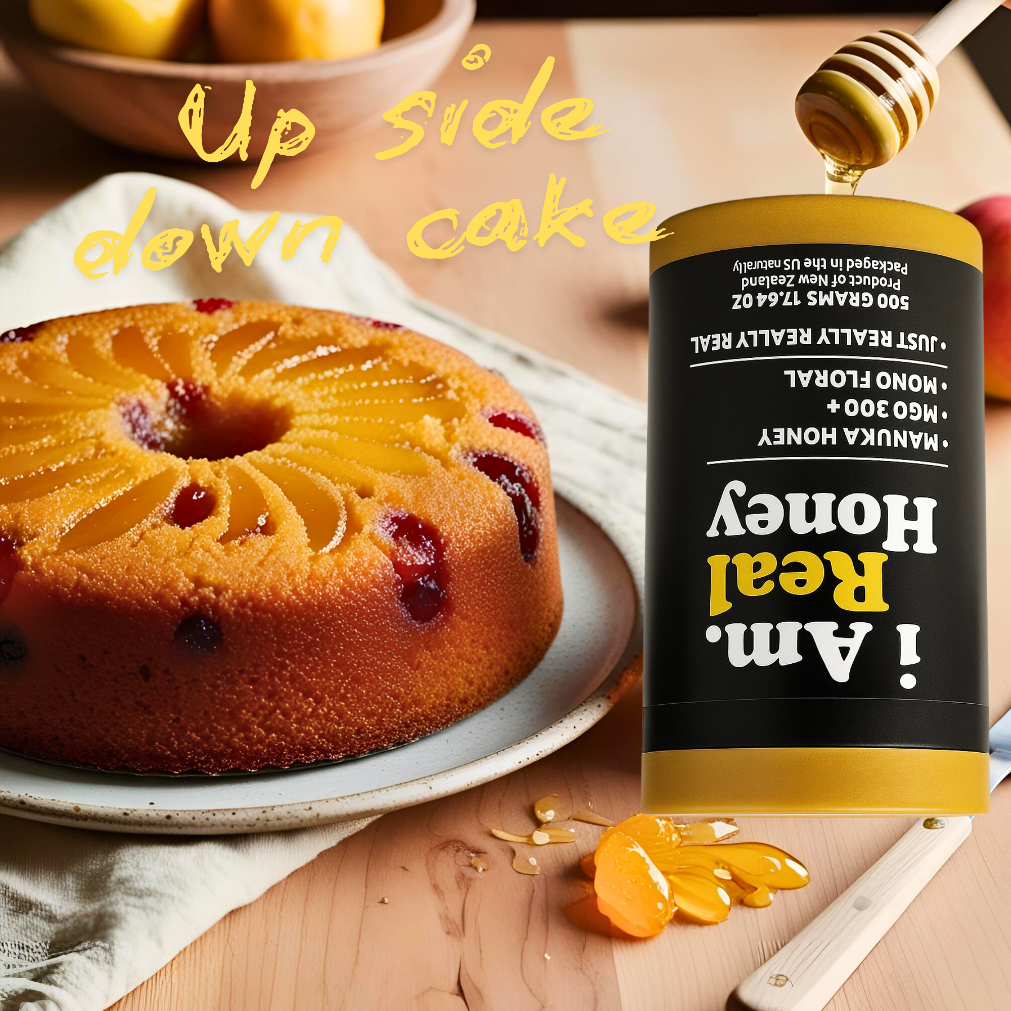 I Am Real Honey Upside Down Cake