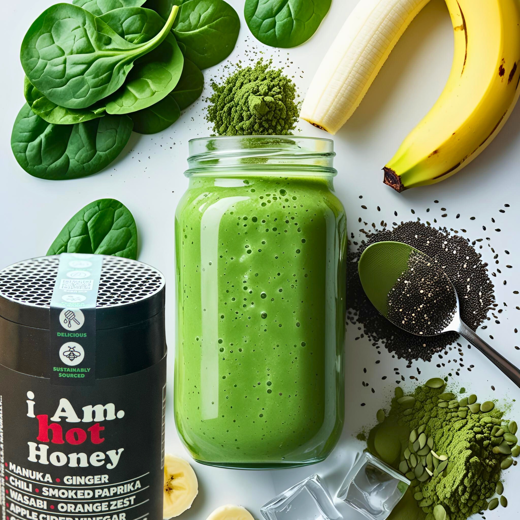 Hot Honey Protein Power Smoothie - The Buzz-Worthy Breakfast You Didn’t Know You Needed