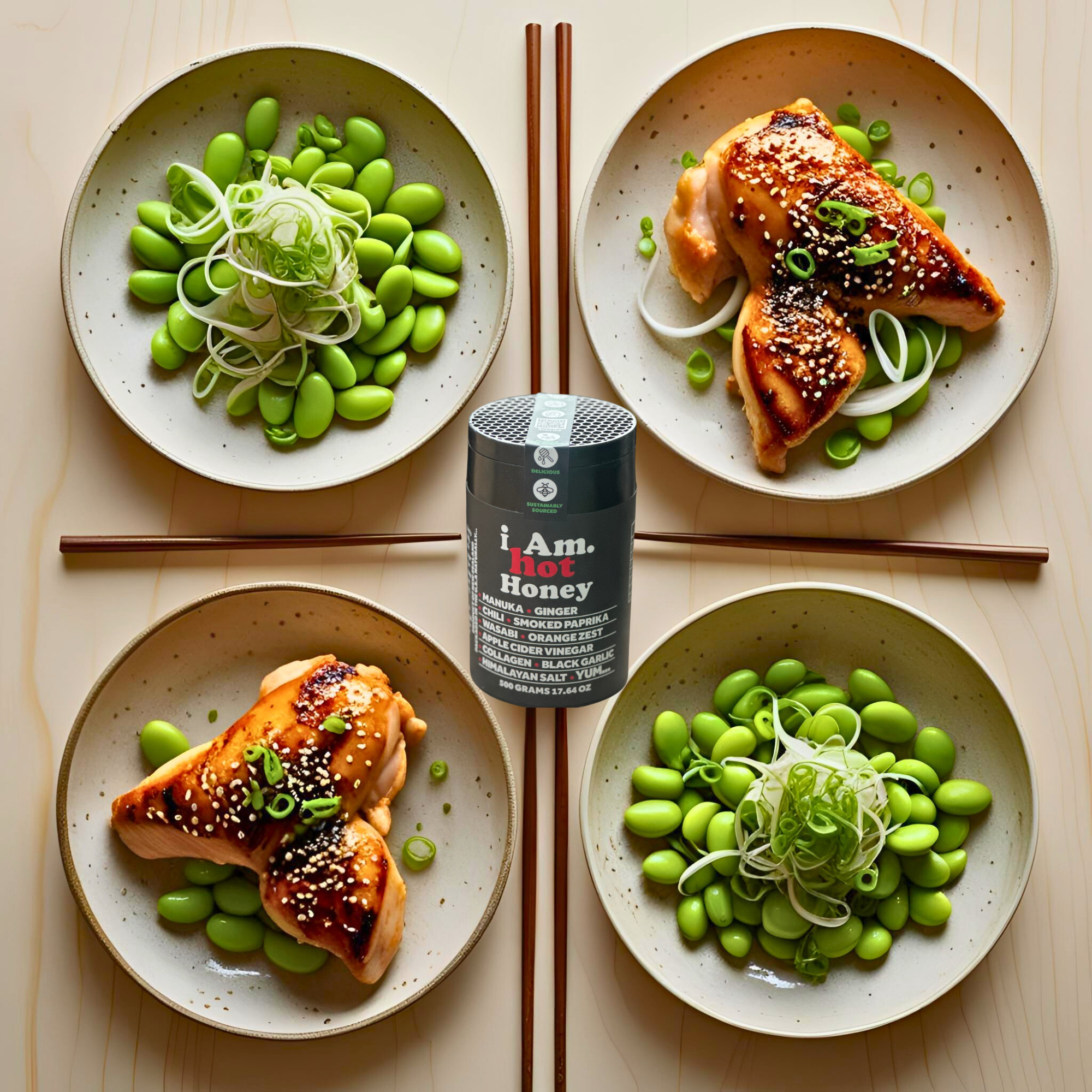 Tokyo Heat … I Am Hot Honey Chicken Karaage with Pickled Ginger Slaw