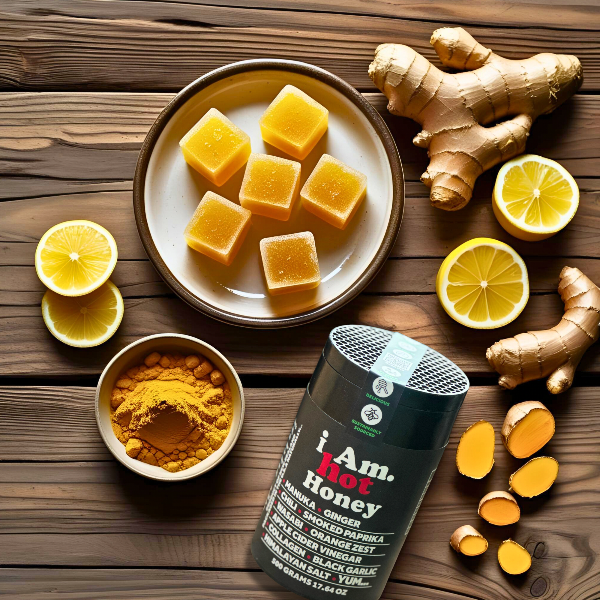 Zesty Hot Honey &amp; Ginger Immune Bombs