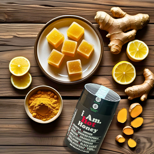 Zesty Hot Honey &amp; Ginger Immune Bombs