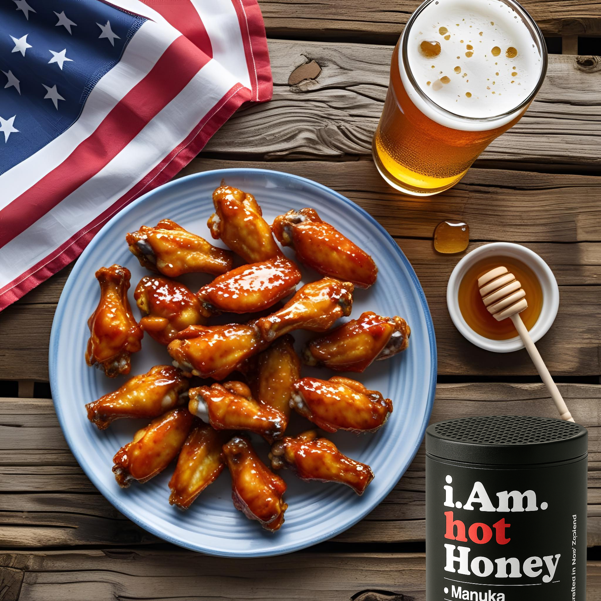 Memorial Day Recipe Drop Hot Honey Chicken Wings + Beer That Brings the Heat