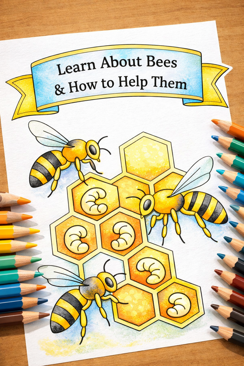 Jolly Good Self Love for Bee Lovers: Calming Coloring Book with Fun Bee Facts, I AM Affirmations & Relaxing Nature Pages for Stress Relief and Mindfulness