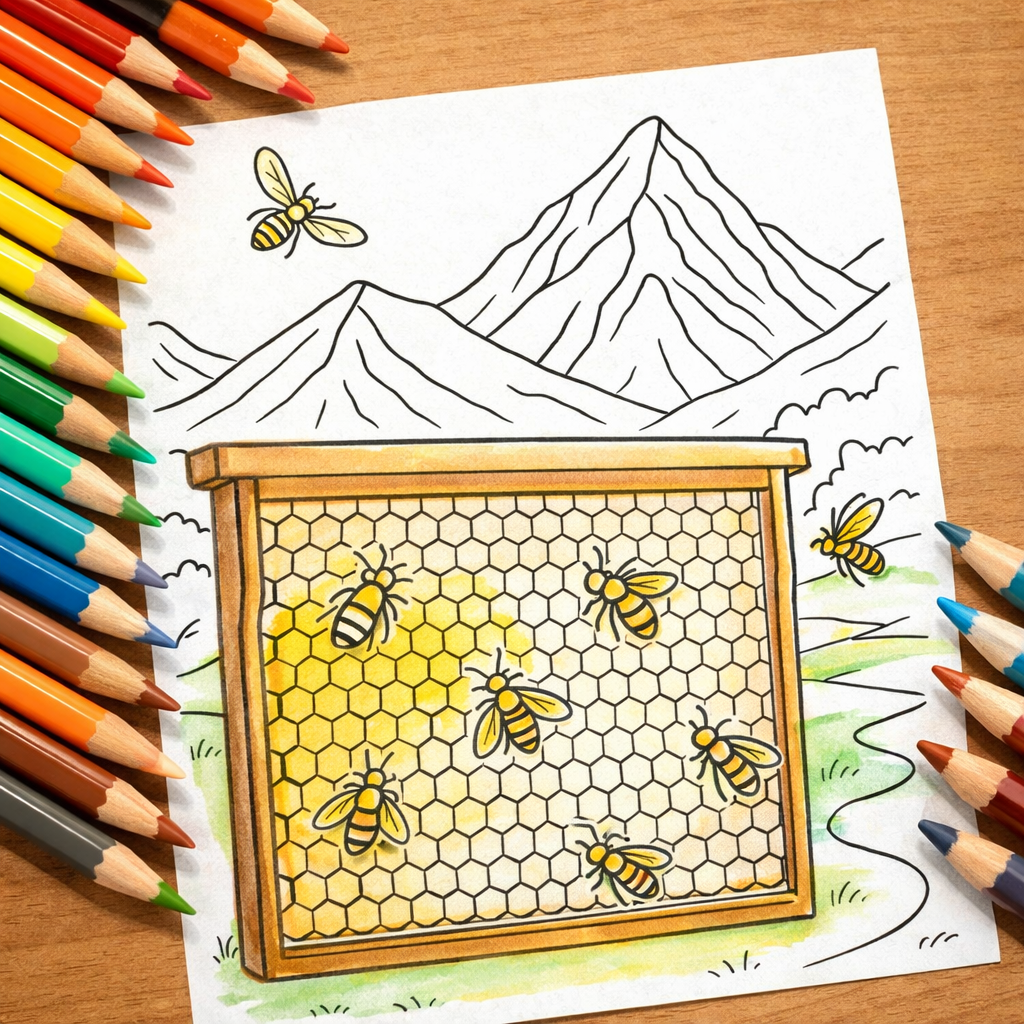 Jolly Good Self Love for Bee Lovers: Calming Coloring Book with Fun Bee Facts, I AM Affirmations & Relaxing Nature Pages for Stress Relief and Mindfulness