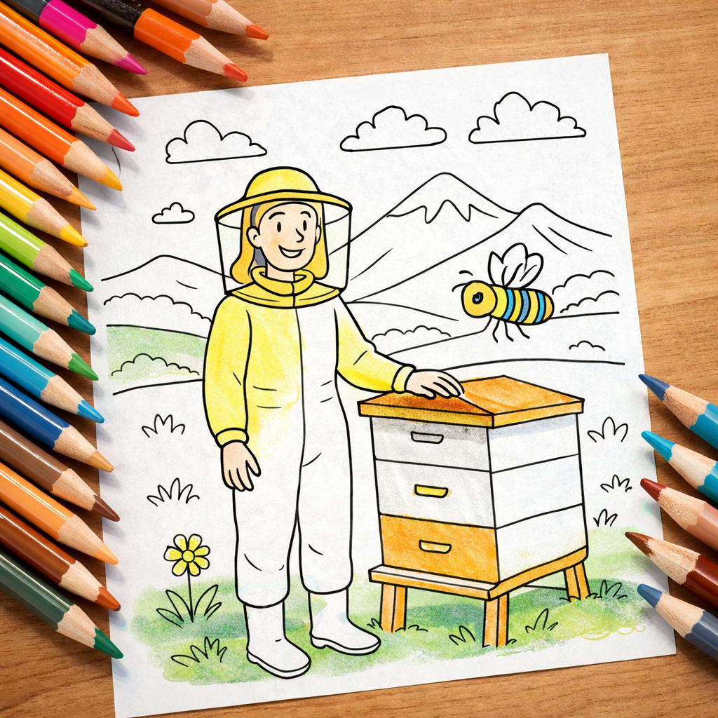 Jolly Good Self Love for Bee Lovers: Calming Coloring Book with Fun Bee Facts, I AM Affirmations & Relaxing Nature Pages for Stress Relief and Mindfulness