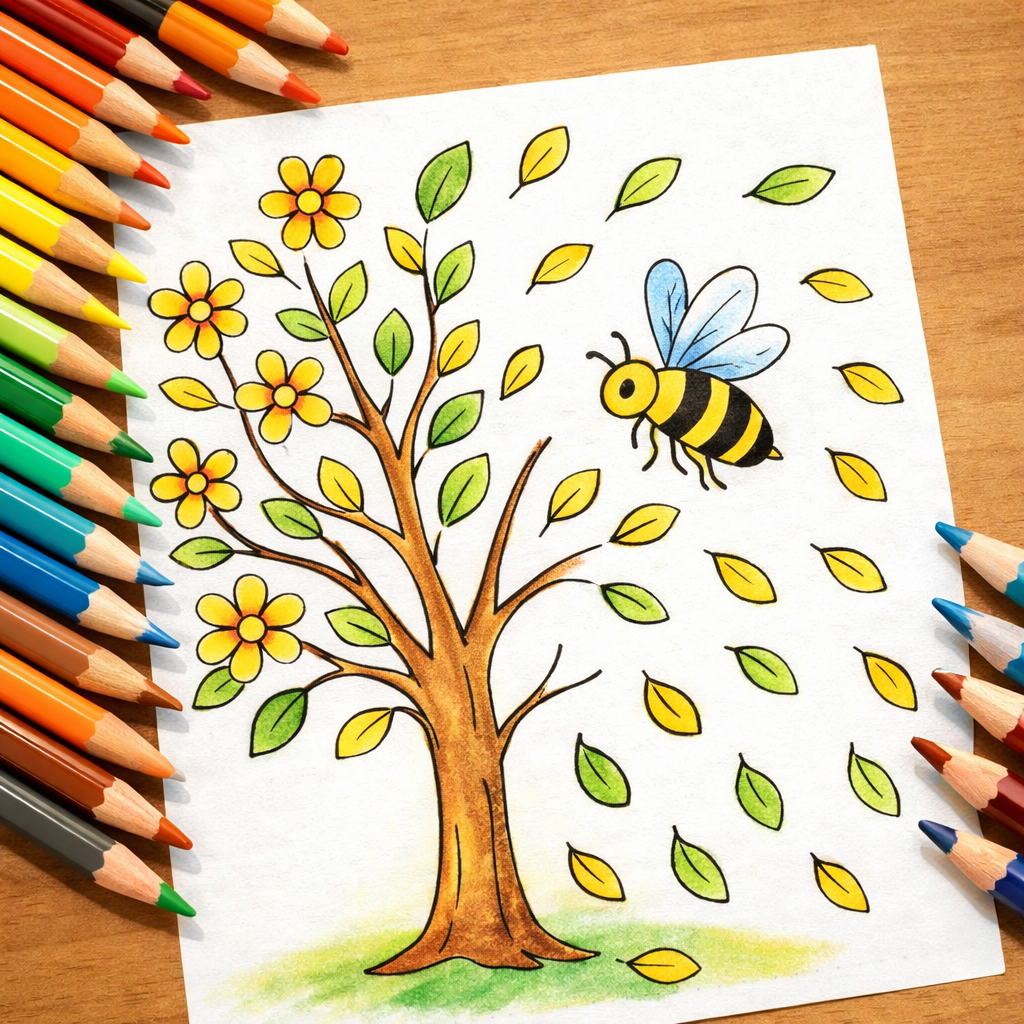 Jolly Good Self Love for Bee Lovers: Calming Coloring Book with Fun Bee Facts, I AM Affirmations & Relaxing Nature Pages for Stress Relief and Mindfulness