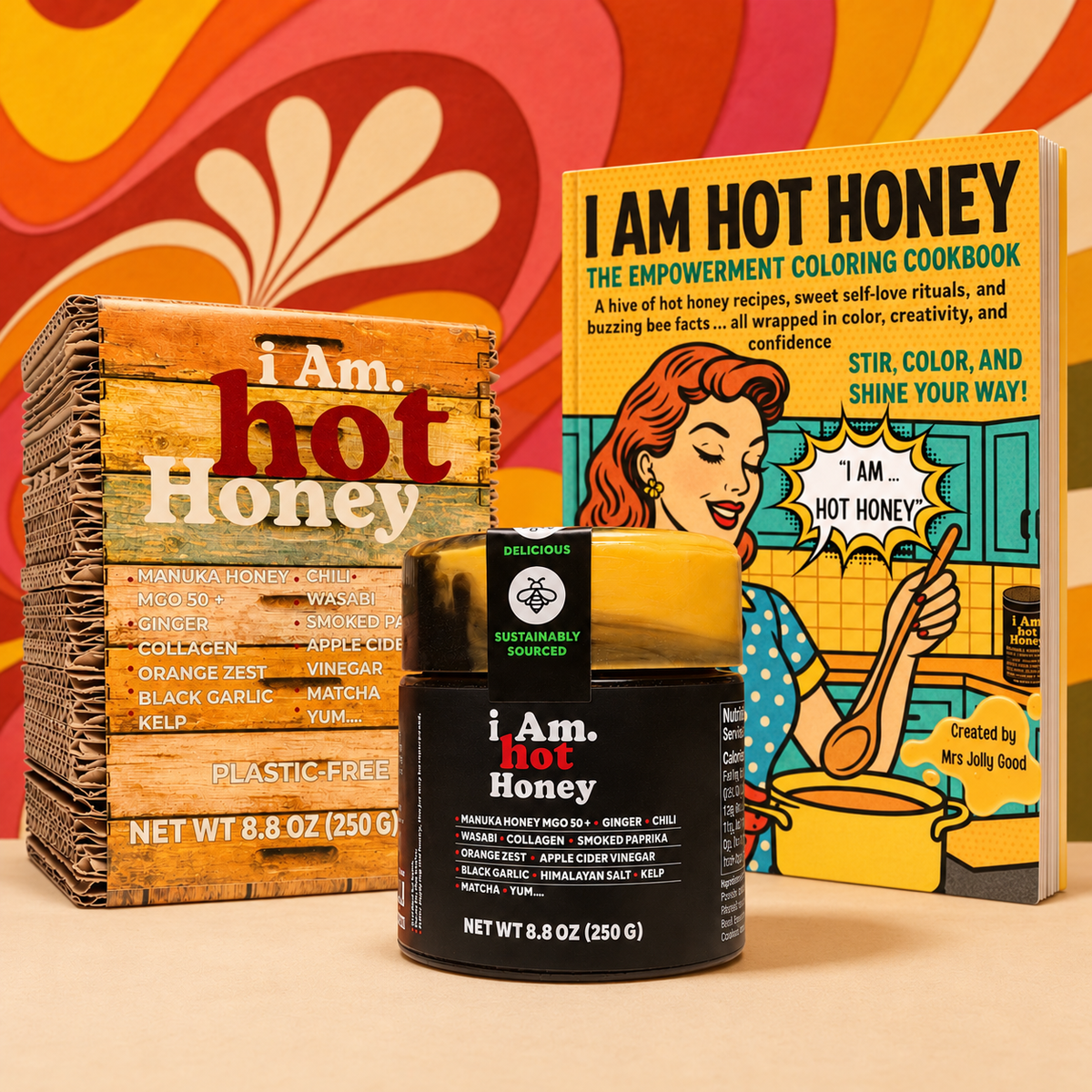 The Hot Honey Power Pack - Stir, Color & Spice Up Your Life!